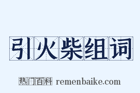 引火柴组词是什么意思的图片